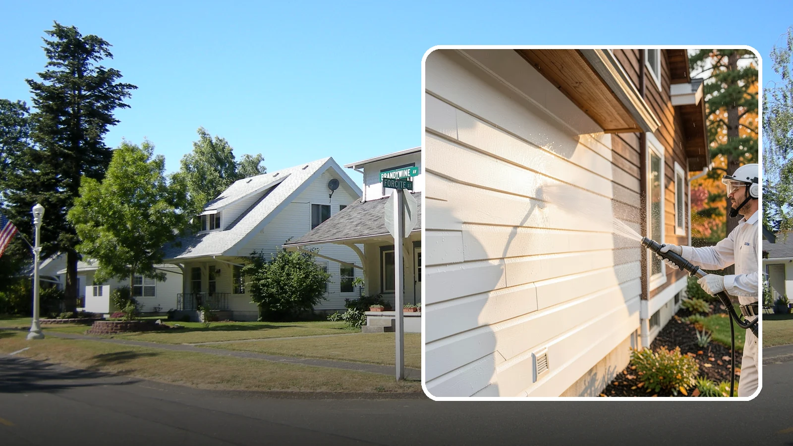 Exterior Dust Removal in DuPont, Pierce County, WA - Exterior dust removal rinses away the pollen, road grit, and settled dust that cling to siding between our region's rain events.