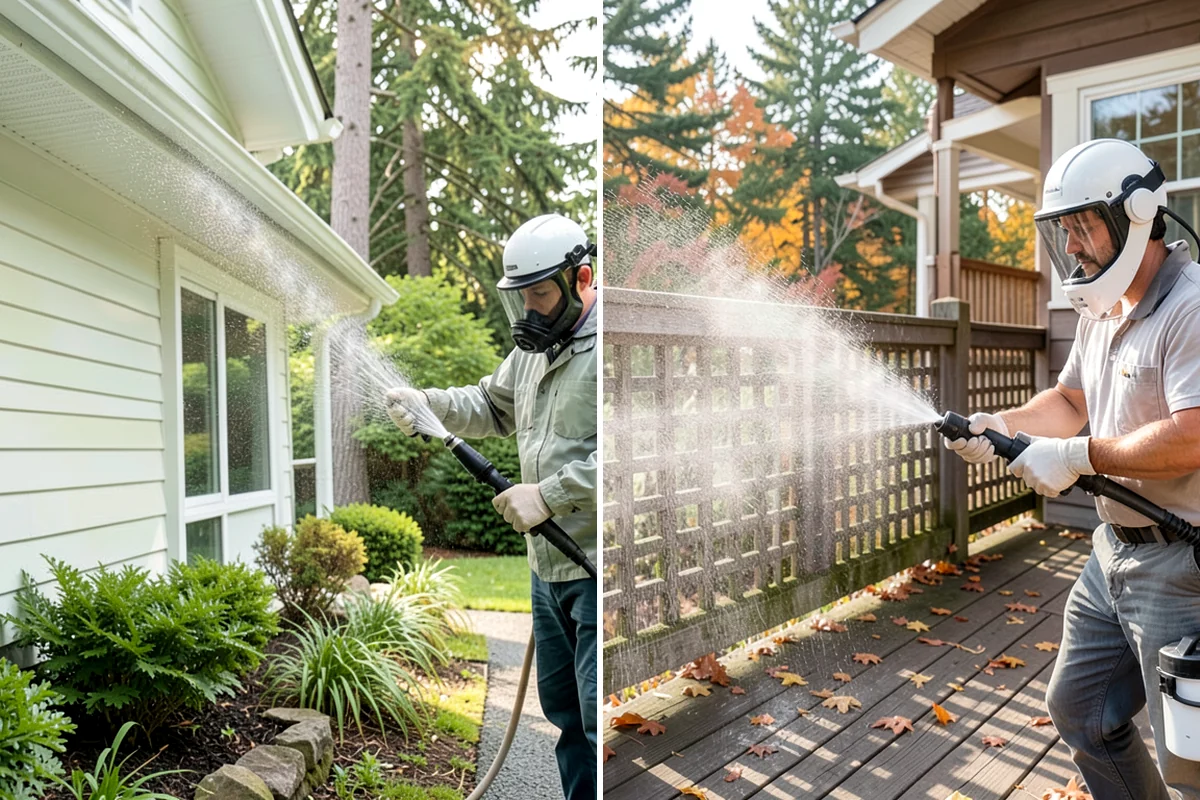 Exterior Dust Removal in DuPont, Pierce County, WA - Assess the siding for dust and pollen buildup