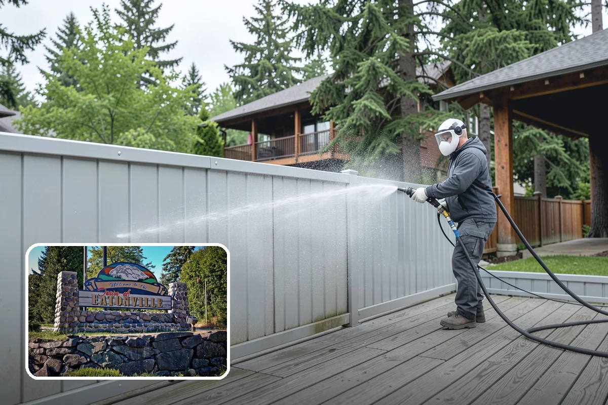 Exterior Dust Removal in Eatonville, Pierce County, WA - Clears pollen and road grit from siding