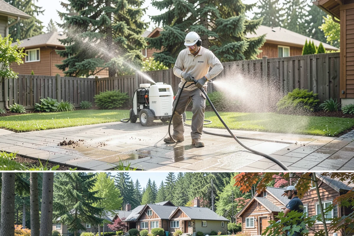 Exterior Dust Removal in Edgewood, Pierce County, WA - Spring pollen season and dry summer stretches are the best times to rinse before the film bonds with moisture.