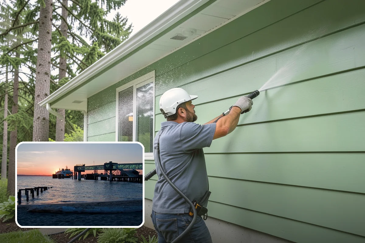 Exterior Dust Removal in Edmonds, Snohomish County, WA - Clears pollen and road grit from siding