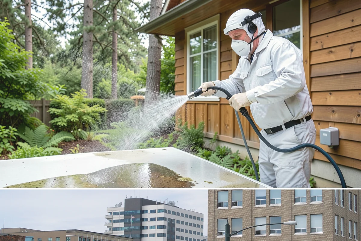 Exterior Dust Removal in Everett, Snohomish County, WA - Spring pollen season and dry summer stretches are the best times to rinse before the film bonds with moisture.