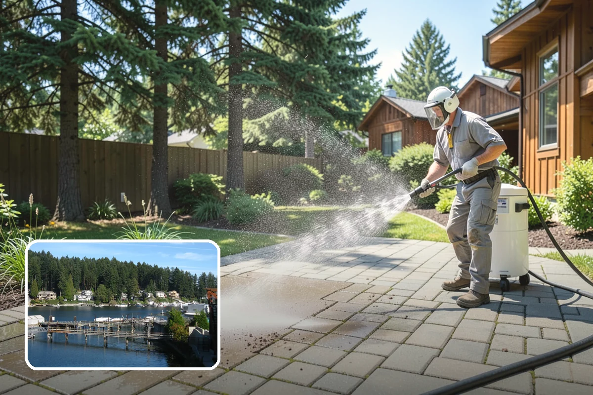 Exterior Dust Removal in Gig Harbor, Pierce County, WA - Clears pollen and road grit from siding