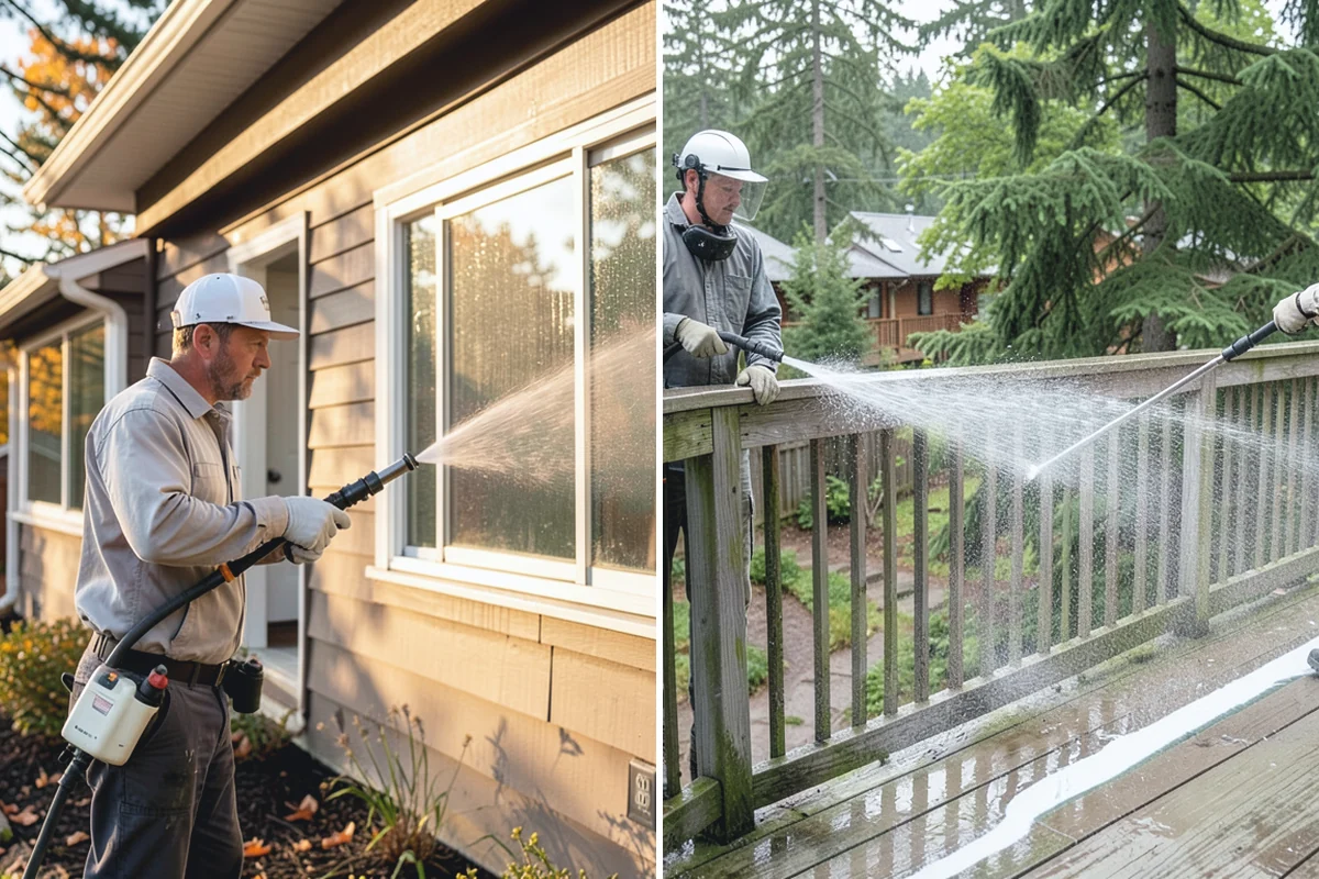 Exterior Dust Removal in Hamilton, Skagit County, WA - Assess the siding for dust and pollen buildup
