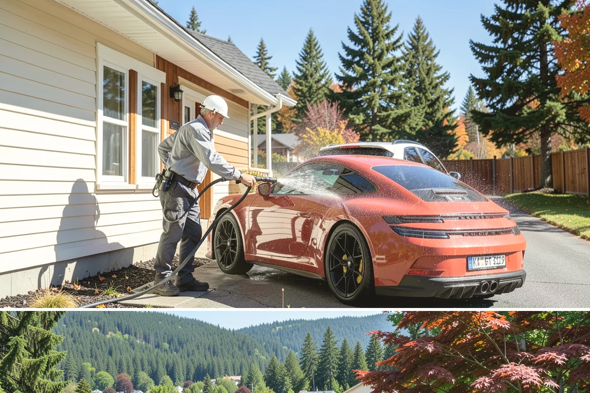 Exterior Dust Removal in Index, Snohomish County, WA - Spring pollen season and dry summer stretches are the best times to rinse before the film bonds with moisture.
