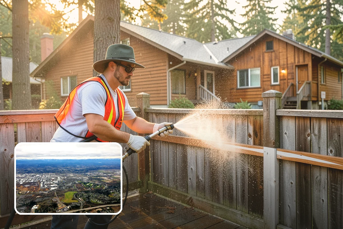 Exterior Dust Removal in Kent, King County, WA - Clears pollen and road grit from siding