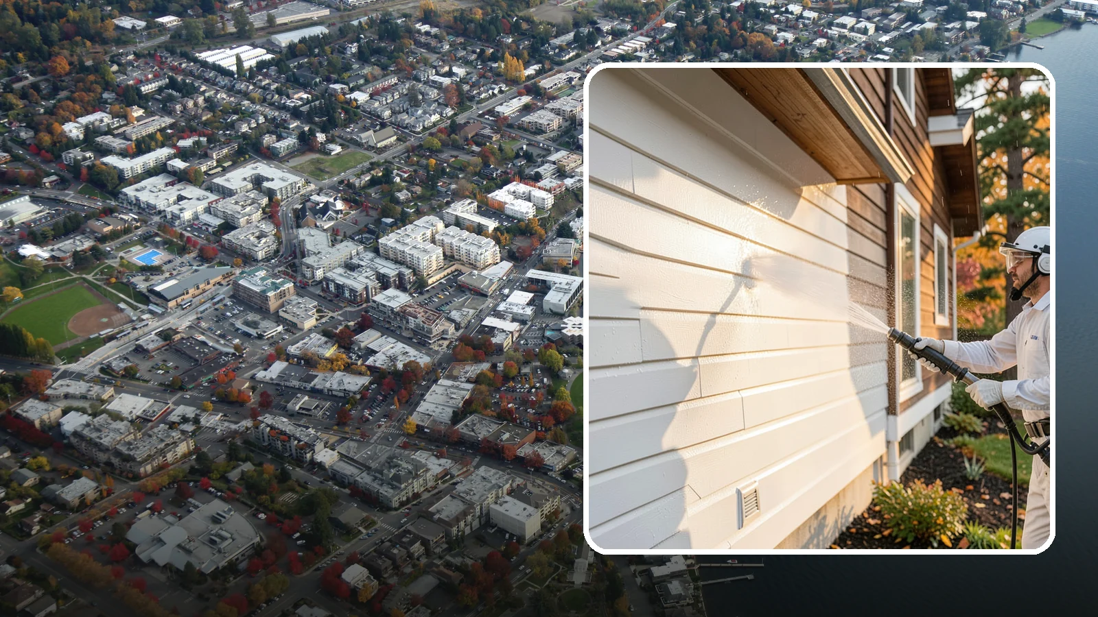 Exterior Dust Removal in Kirkland, King County, WA - Exterior dust removal rinses away the pollen, road grit, and settled dust that cling to siding between our region's rain events.