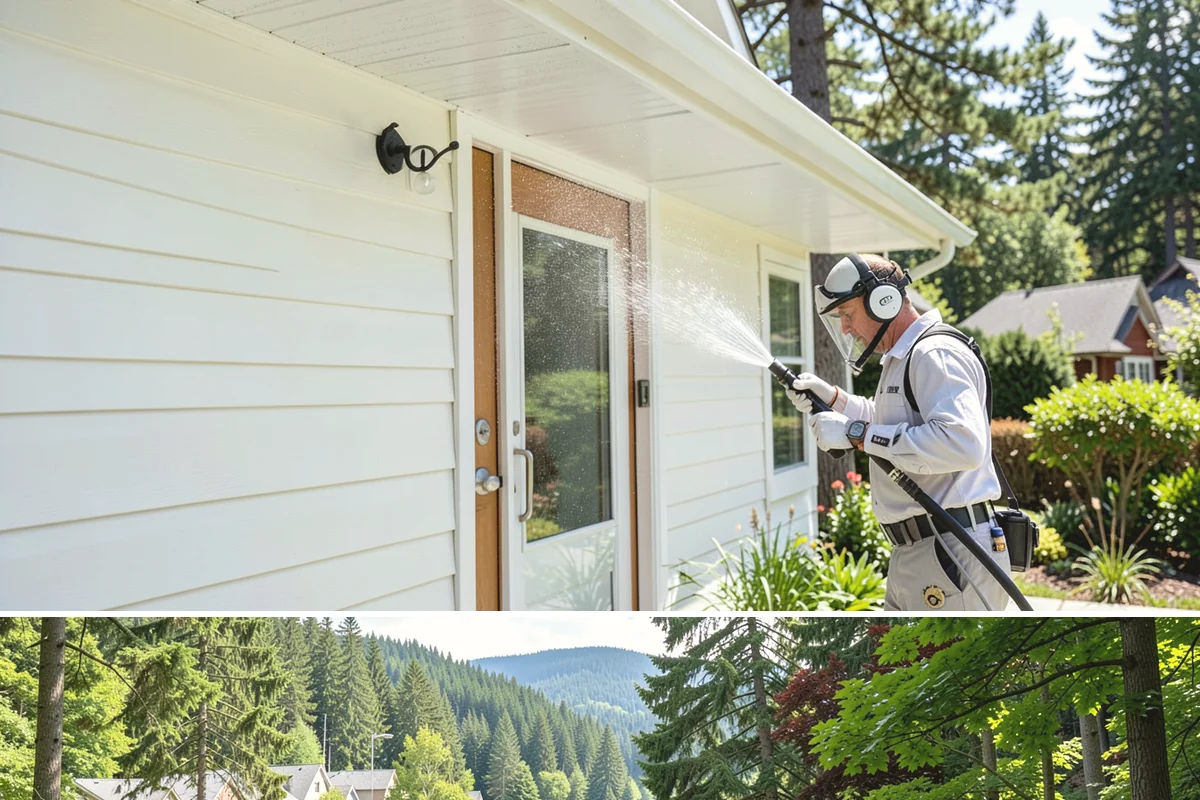 Exterior Dust Removal in Lake Forest Park, King County, WA - Spring pollen season and dry summer stretches are the best times to rinse before the film bonds with moisture.