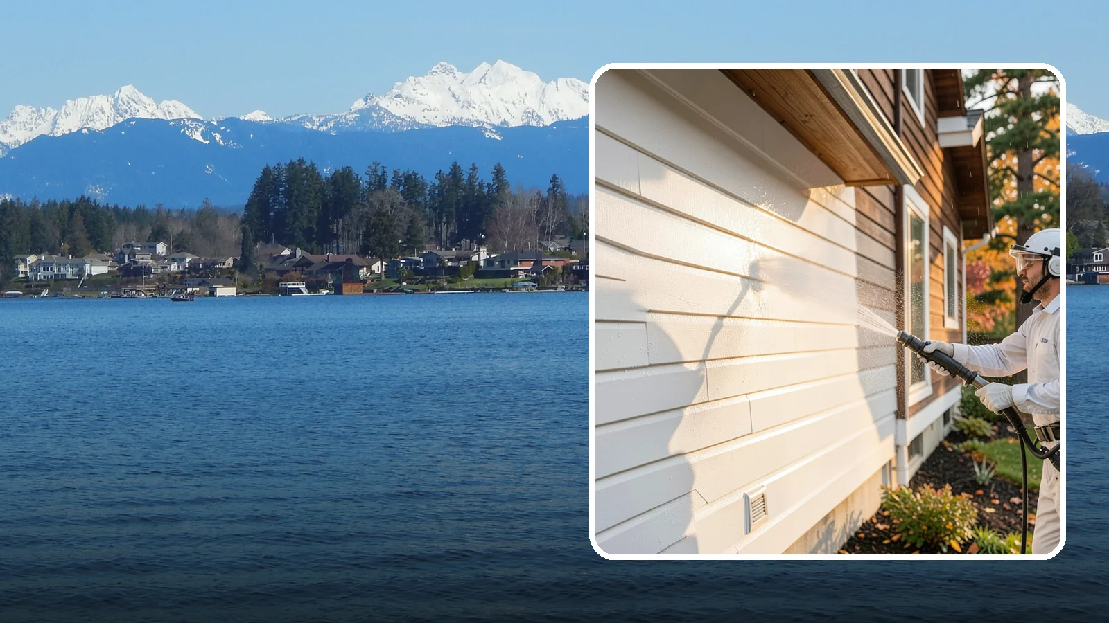 Exterior Dust Removal in Lake Stevens, Snohomish County, WA - Exterior dust removal rinses away the pollen, road grit, and settled dust that cling to siding between our region's rain events.