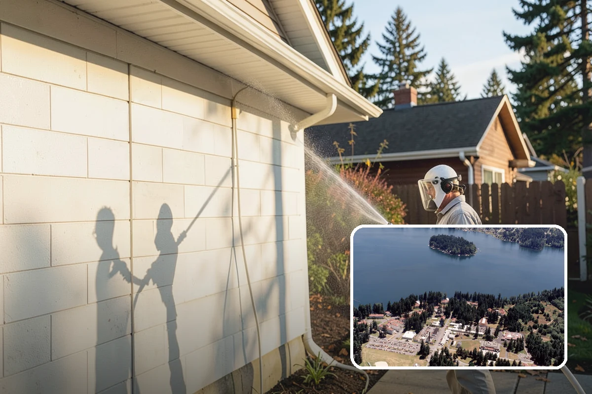 Exterior Dust Removal in Lakewood, Pierce County, WA - Clears pollen and road grit from siding