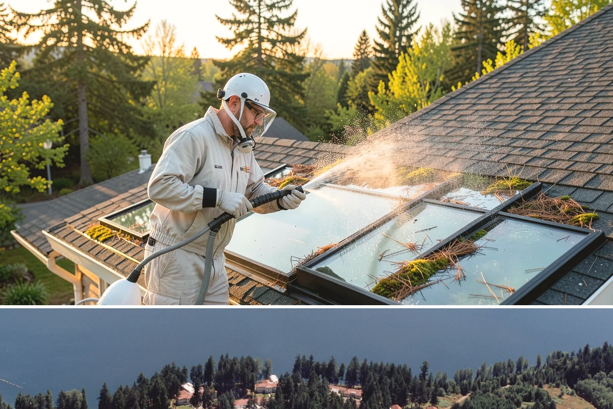 Exterior Dust Removal in Lakewood, Pierce County, WA - Spring pollen season and dry summer stretches are the best times to rinse before the film bonds with moisture.