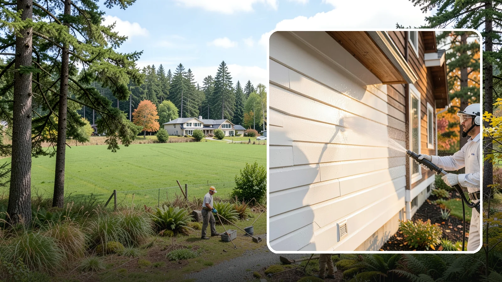 Exterior Dust Removal in Lyman, Skagit County, WA - Exterior dust removal rinses away the pollen, road grit, and settled dust that cling to siding between our region's rain events.