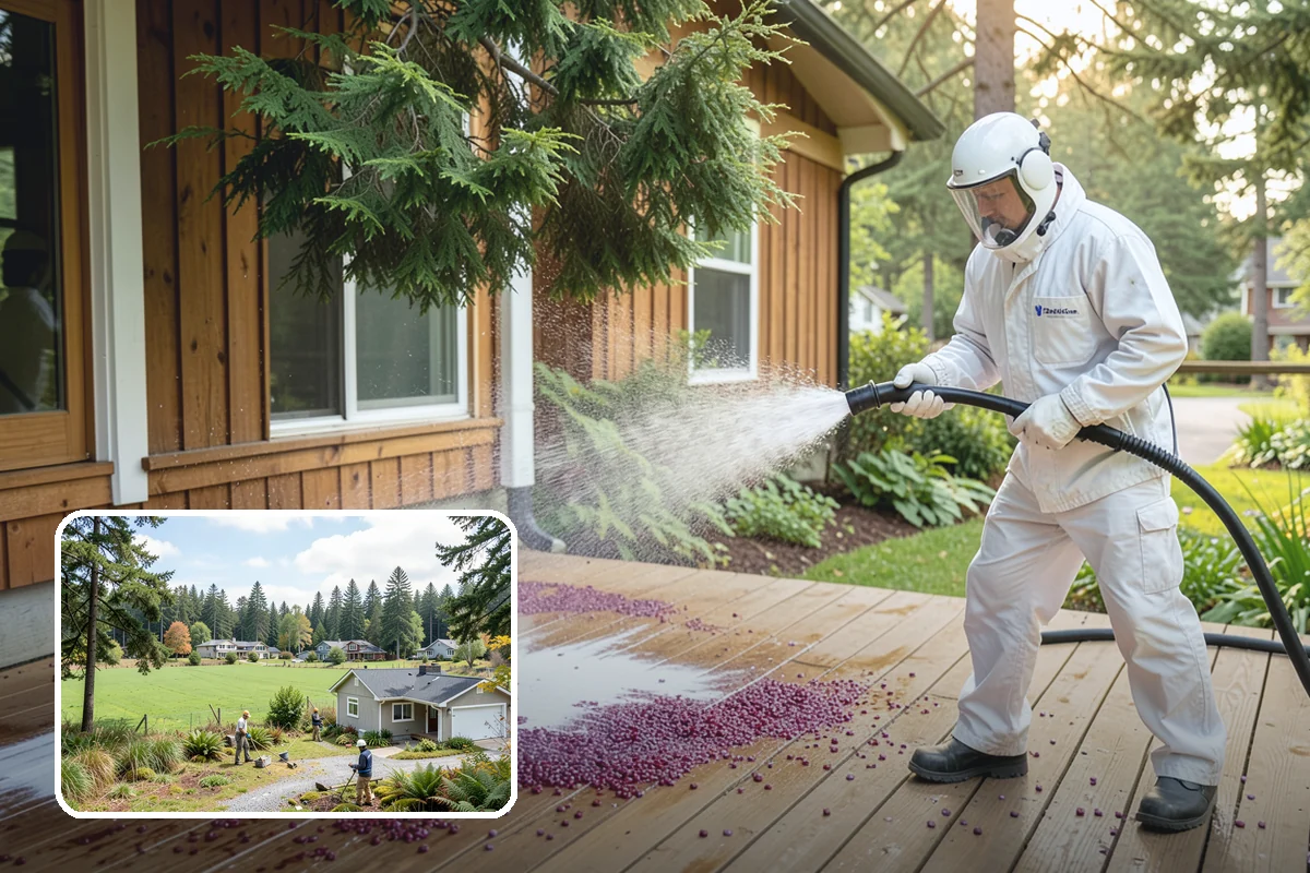 Exterior Dust Removal in Lyman, Skagit County, WA - Clears pollen and road grit from siding