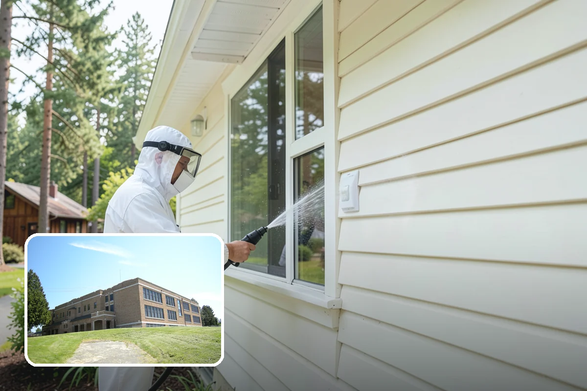 Exterior Dust Removal in Maple Valley, King County, WA - Clears pollen and road grit from siding