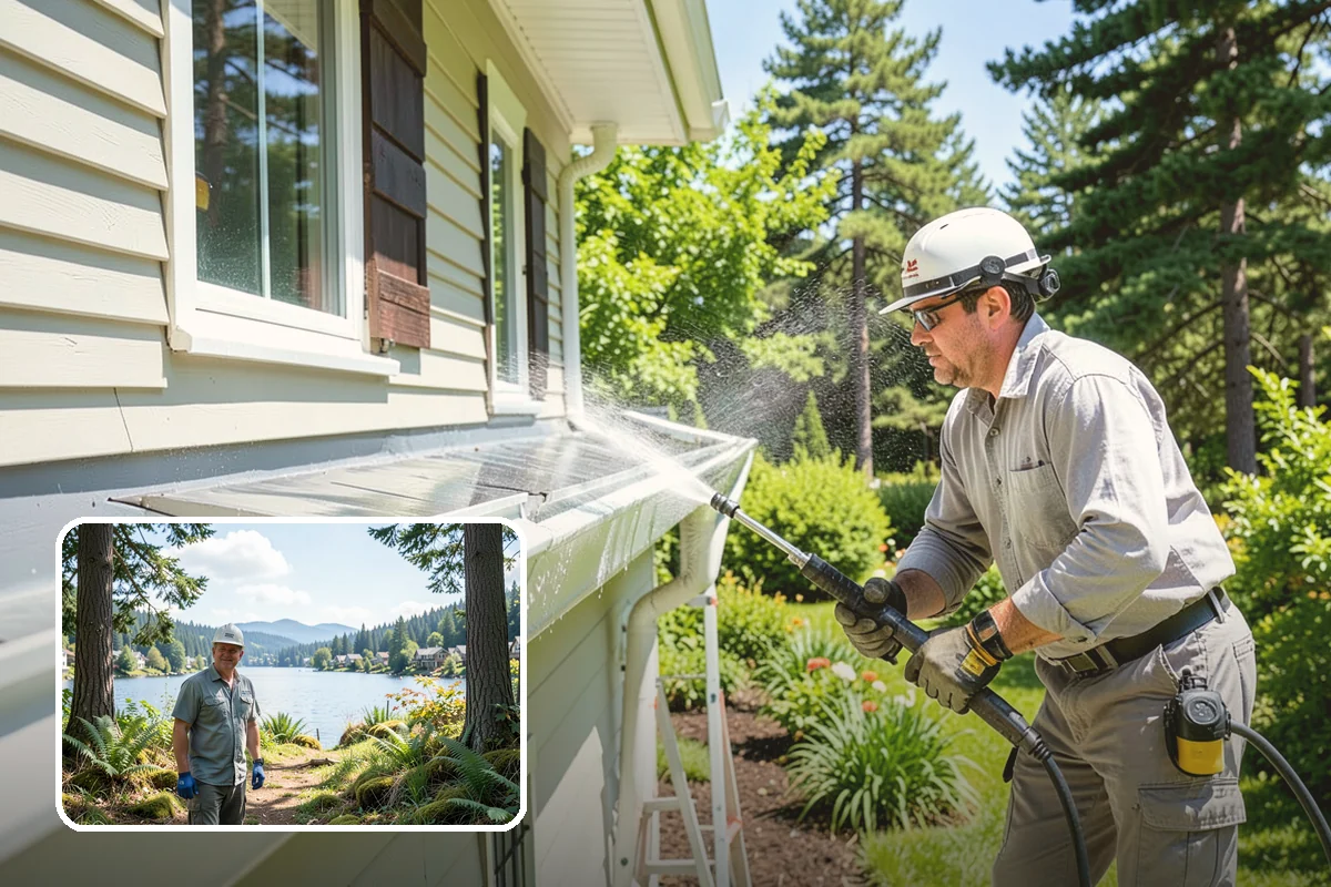 Exterior Dust Removal in Milton, King County, WA - Clears pollen and road grit from siding