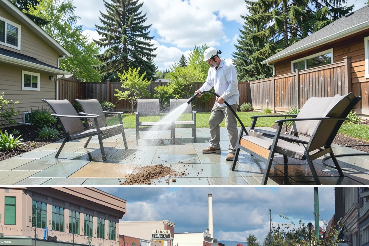 Exterior Dust Removal in Monroe, Snohomish County, WA - Spring pollen season and dry summer stretches are the best times to rinse before the film bonds with moisture.
