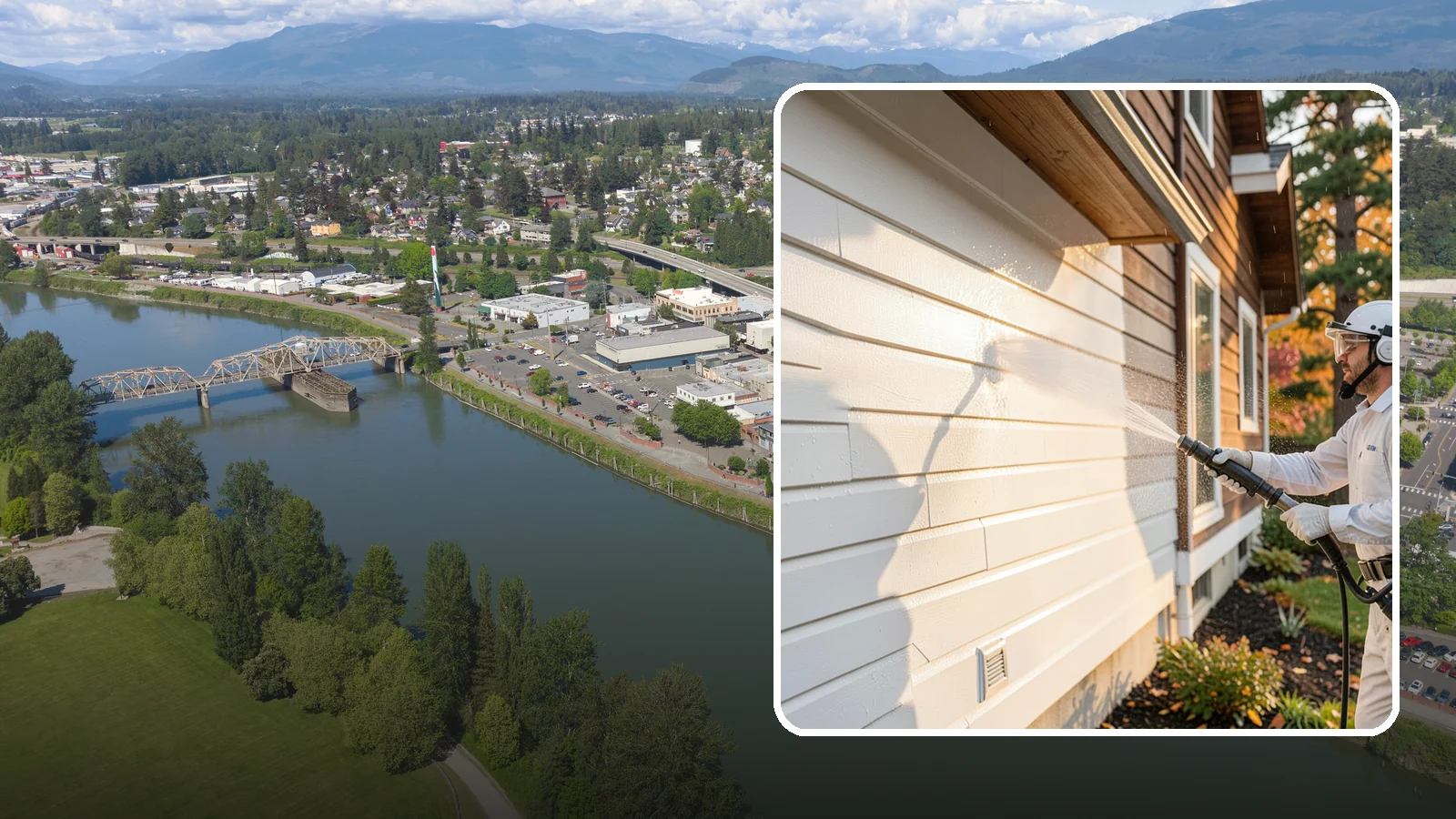 Exterior Dust Removal in Mount Vernon, Skagit County, WA - Exterior dust removal rinses away the pollen, road grit, and settled dust that cling to siding between our region's rain events.