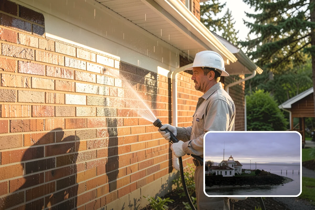Exterior Dust Removal in Mukilteo, Snohomish County, WA - Clears pollen and road grit from siding