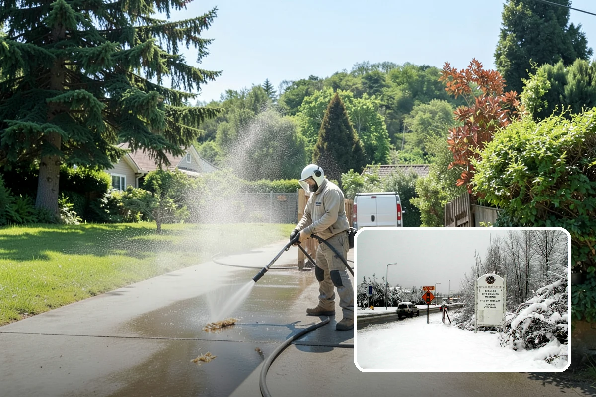 Exterior Dust Removal in Newcastle, King County, WA - Clears pollen and road grit from siding