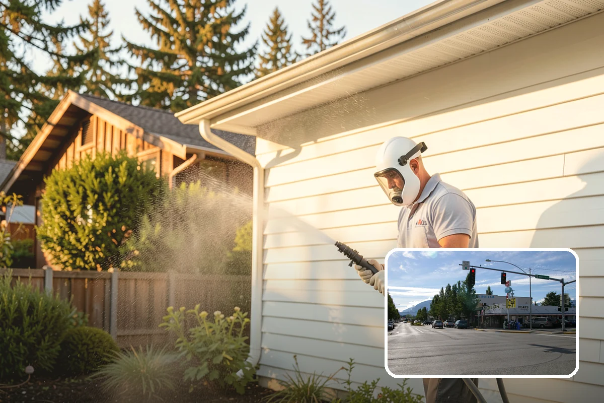 Exterior Dust Removal in North Bend, King County, WA - Clears pollen and road grit from siding