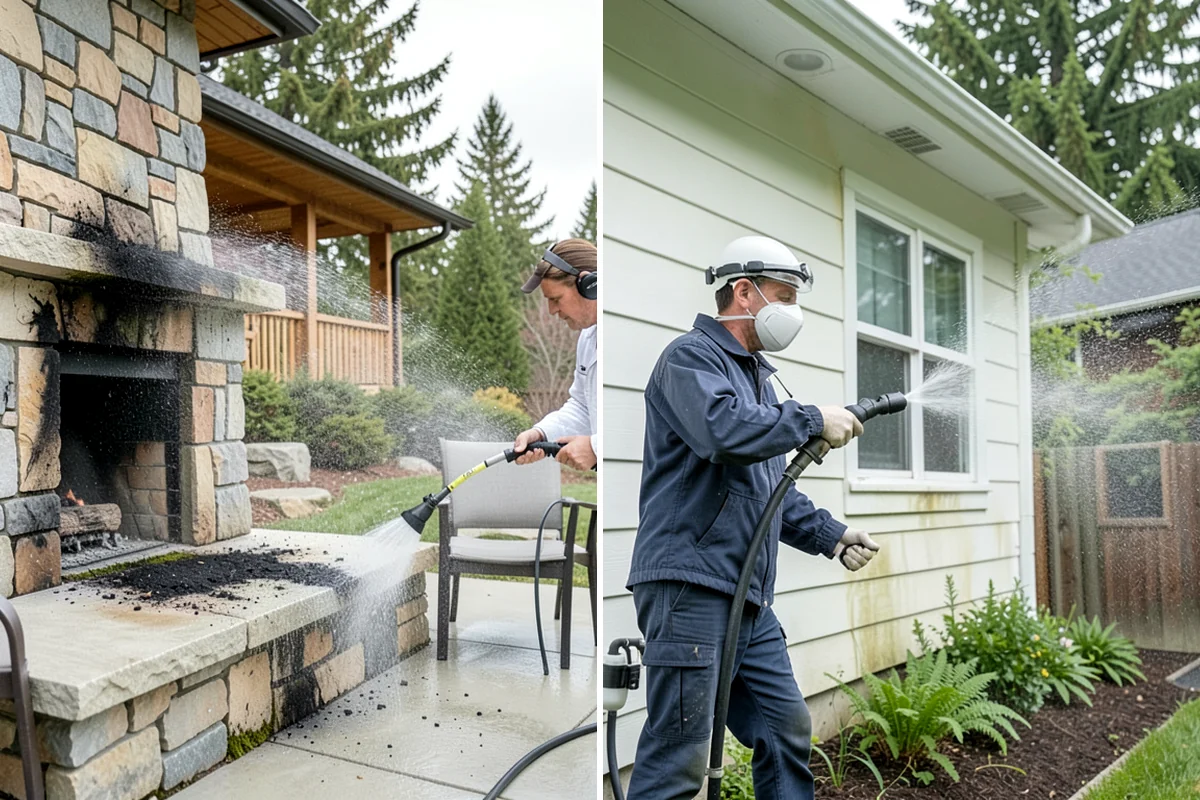 Exterior Dust Removal in Puyallup, Pierce County, WA - Assess the siding for dust and pollen buildup