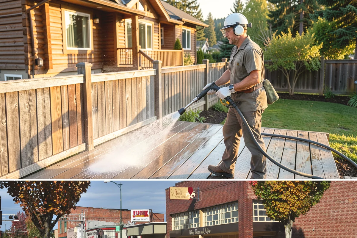 Exterior Dust Removal in Puyallup, Pierce County, WA - Spring pollen season and dry summer stretches are the best times to rinse before the film bonds with moisture.