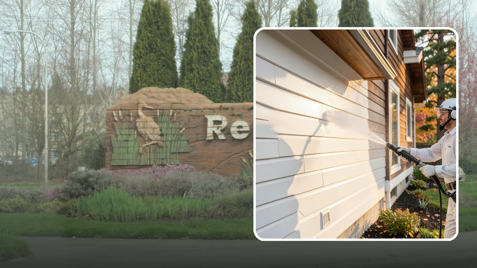 Exterior Dust Removal in Renton, King County, WA - Exterior dust removal rinses away the pollen, road grit, and settled dust that cling to siding between our region's rain events.