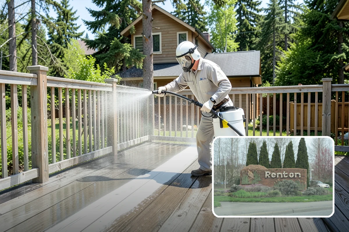Exterior Dust Removal in Renton, King County, WA - Clears pollen and road grit from siding