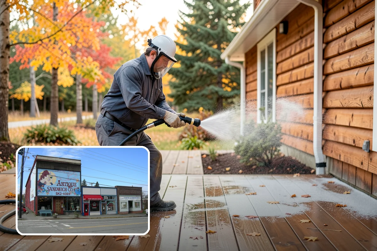 Exterior Dust Removal in Ruston, Pierce County, WA - Clears pollen and road grit from siding