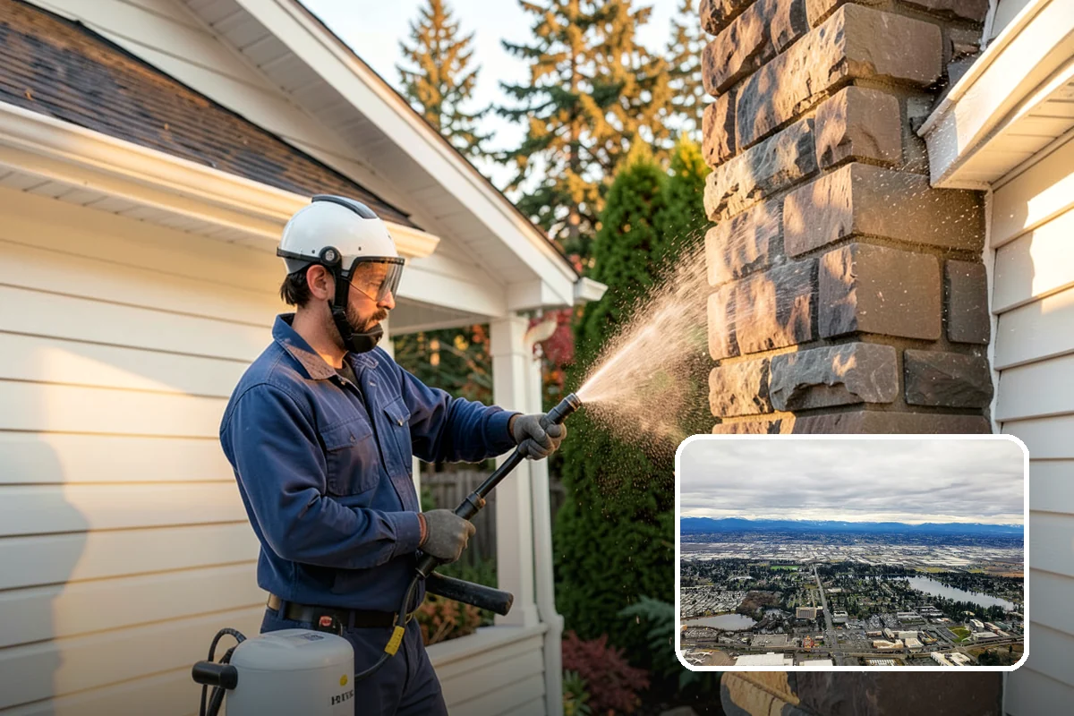 Exterior Dust Removal in SeaTac, King County, WA - Clears pollen and road grit from siding