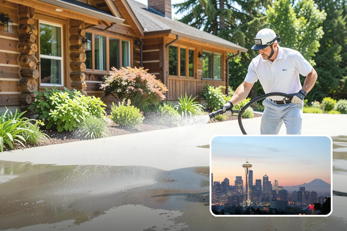 Exterior Dust Removal in Seattle, King County, WA - Clears pollen and road grit from siding
