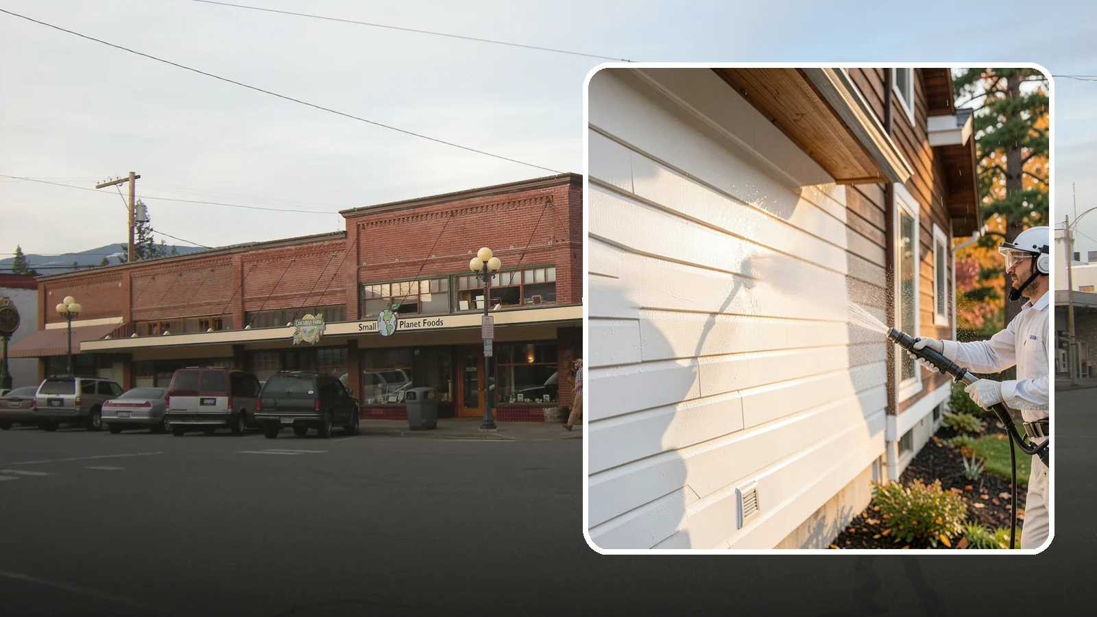 Exterior Dust Removal in Sedro-Woolley, Skagit County, WA - Exterior dust removal rinses away the pollen, road grit, and settled dust that cling to siding between our region's rain events.