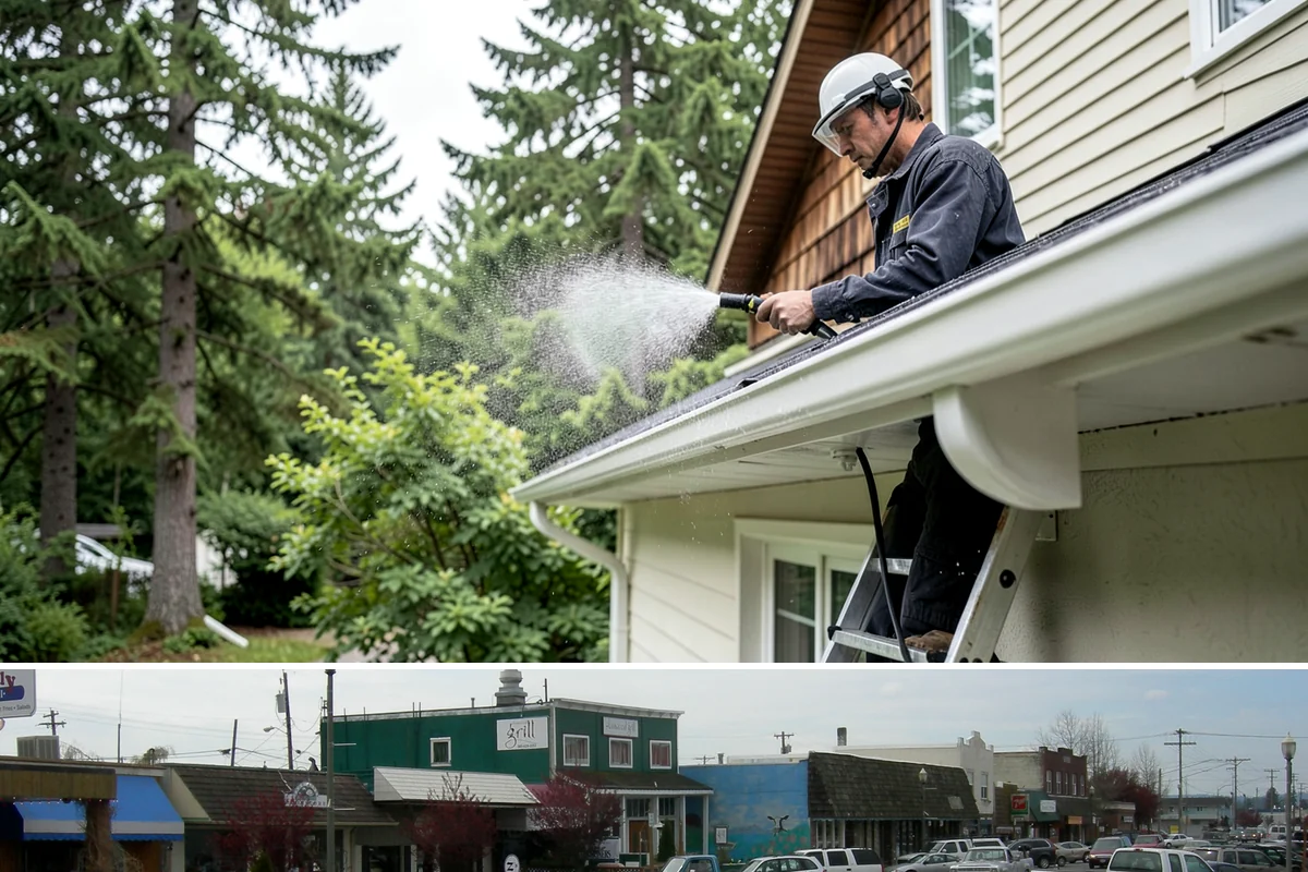 Exterior Dust Removal in Stanwood, Snohomish County, WA - Spring pollen season and dry summer stretches are the best times to rinse before the film bonds with moisture.