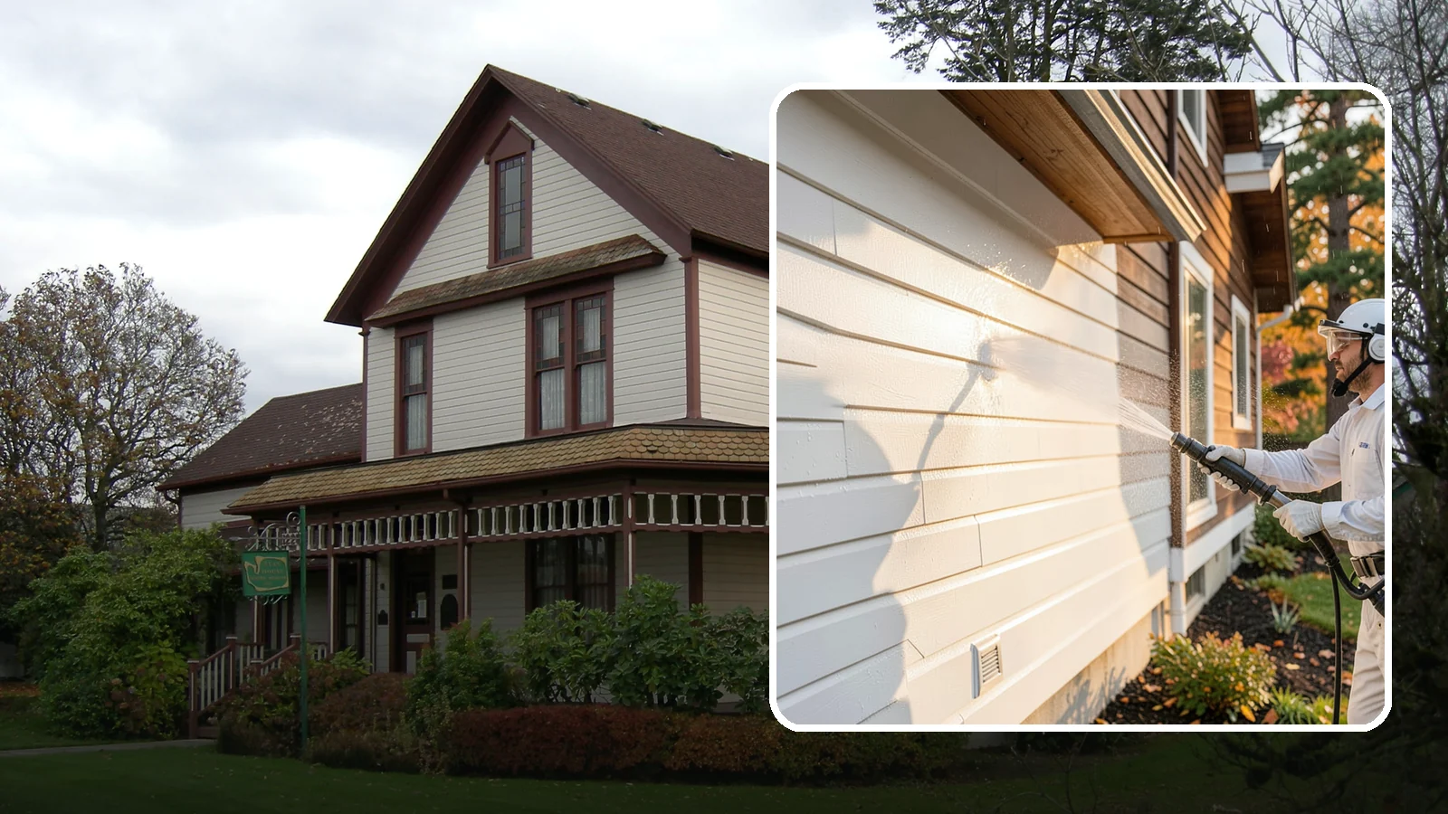 Exterior Dust Removal in Sumner, Pierce County, WA - Exterior dust removal rinses away the pollen, road grit, and settled dust that cling to siding between our region's rain events.