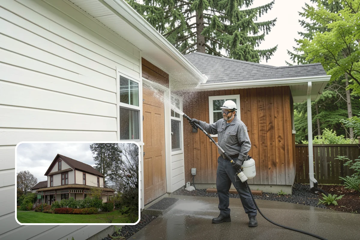 Exterior Dust Removal in Sumner, Pierce County, WA - Clears pollen and road grit from siding