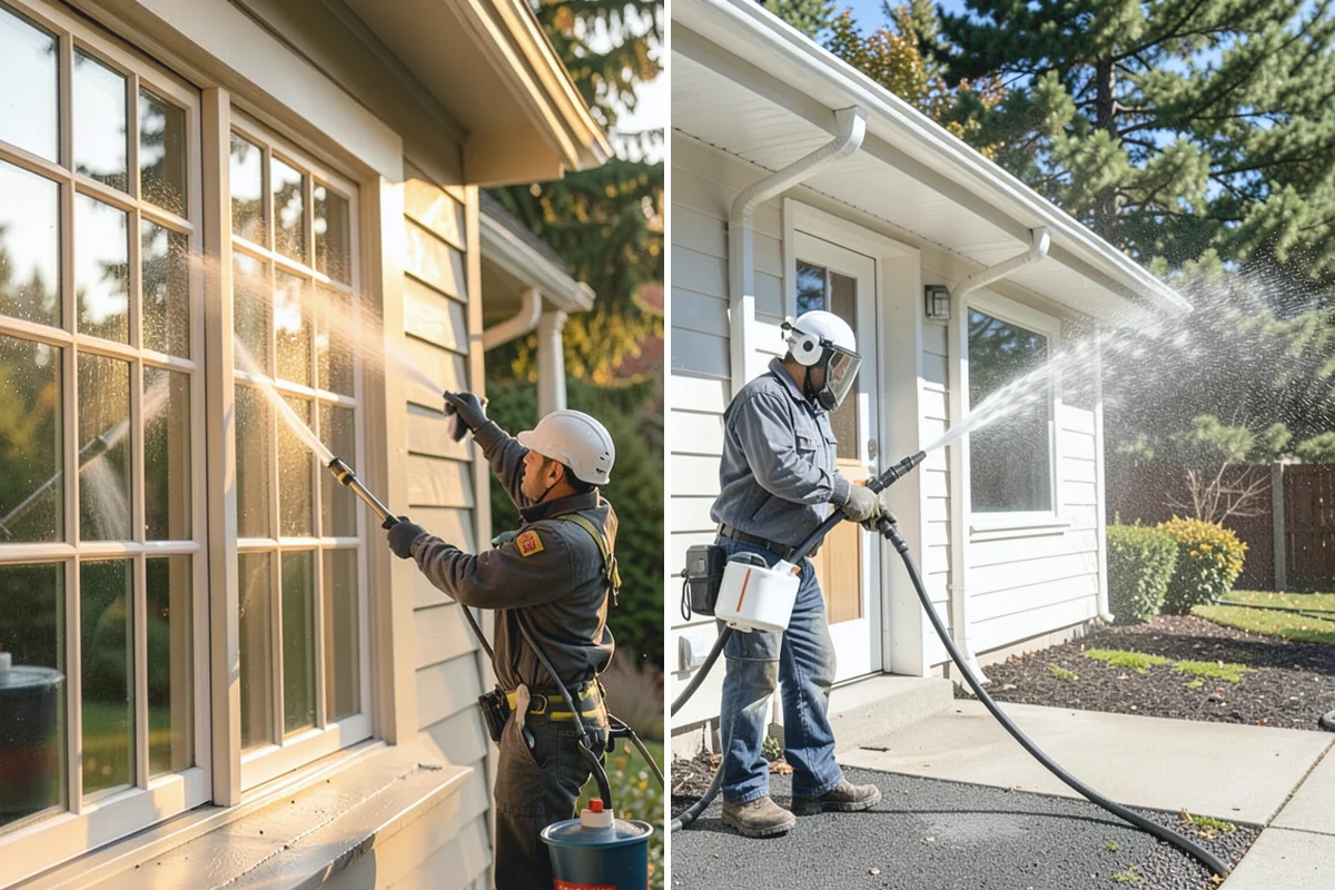 Exterior Dust Removal in Woodinville, King County, WA - Assess the siding for dust and pollen buildup