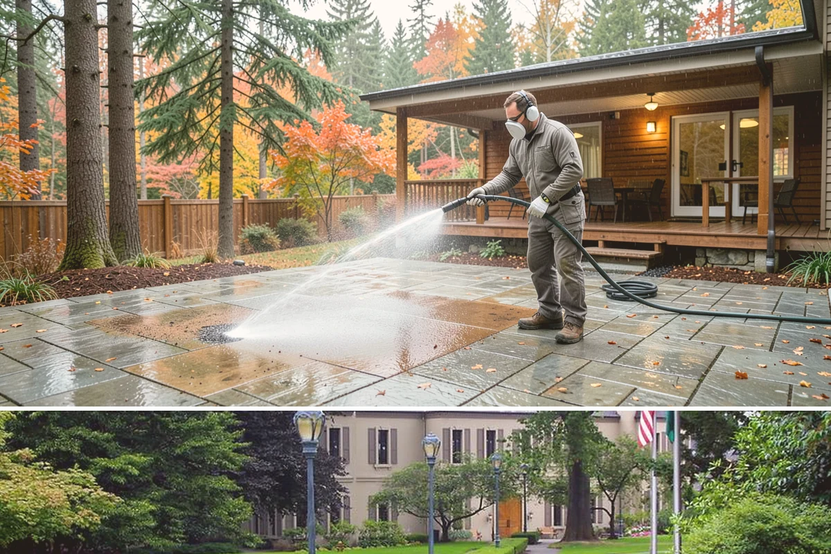 Exterior Dust Removal in Woodinville, King County, WA - Spring pollen season and dry summer stretches are the best times to rinse before the film bonds with moisture.