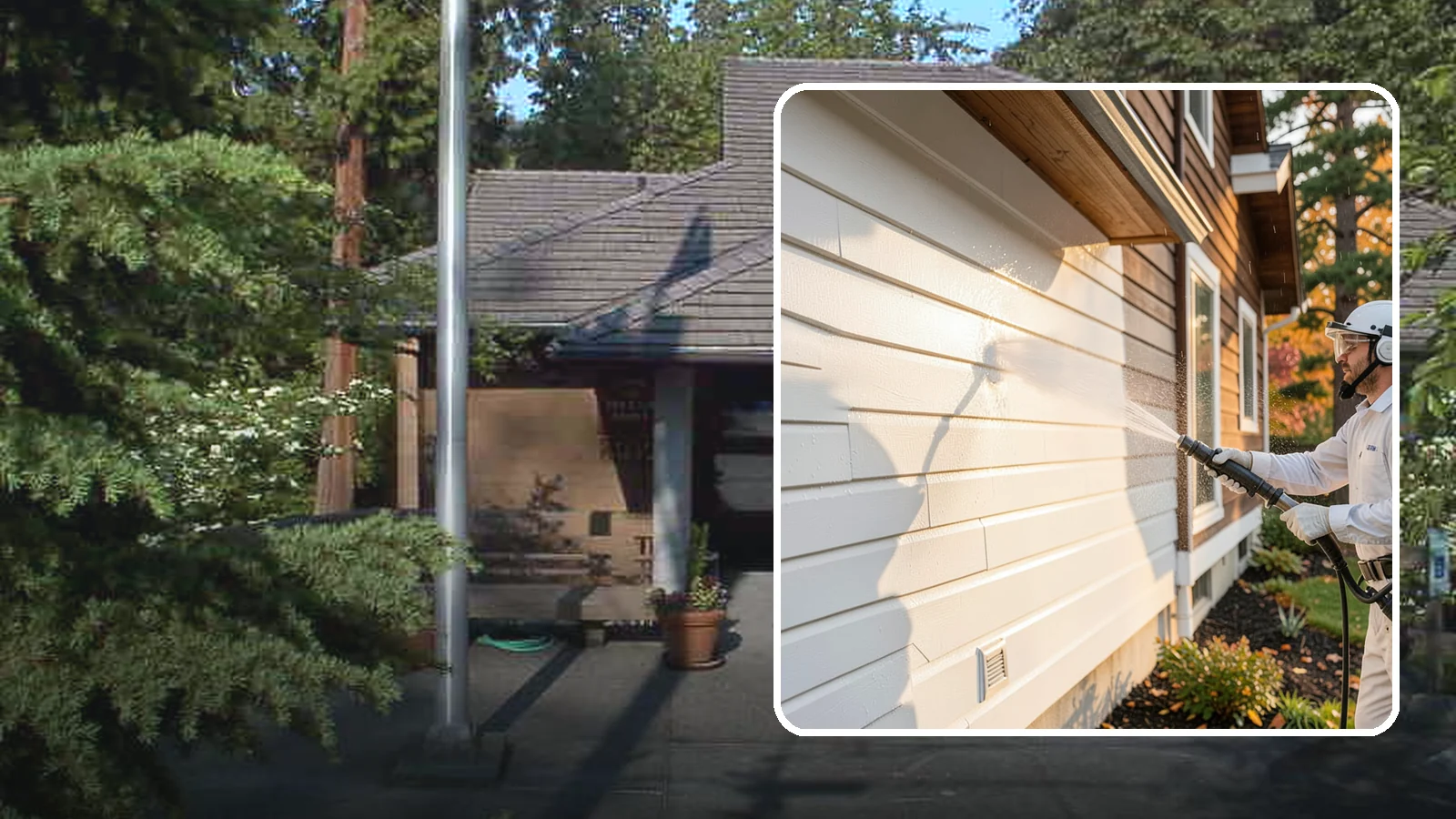 Exterior Dust Removal in Yarrow Point, King County, WA - Exterior dust removal rinses away the pollen, road grit, and settled dust that cling to siding between our region's rain events.