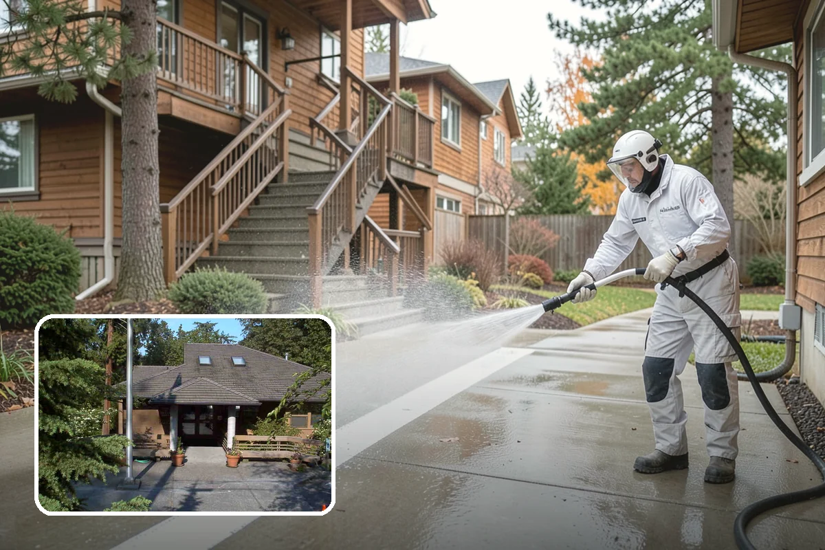 Exterior Dust Removal in Yarrow Point, King County, WA - Clears pollen and road grit from siding