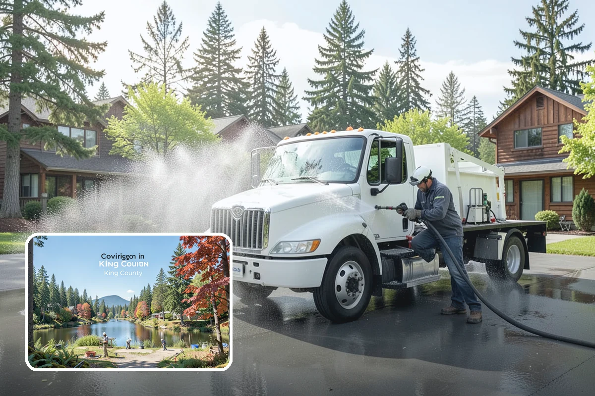 Exterior Gutter Whitening in Covington, King County, WA - Dissolves the gray oxidation layer on white gutter faces