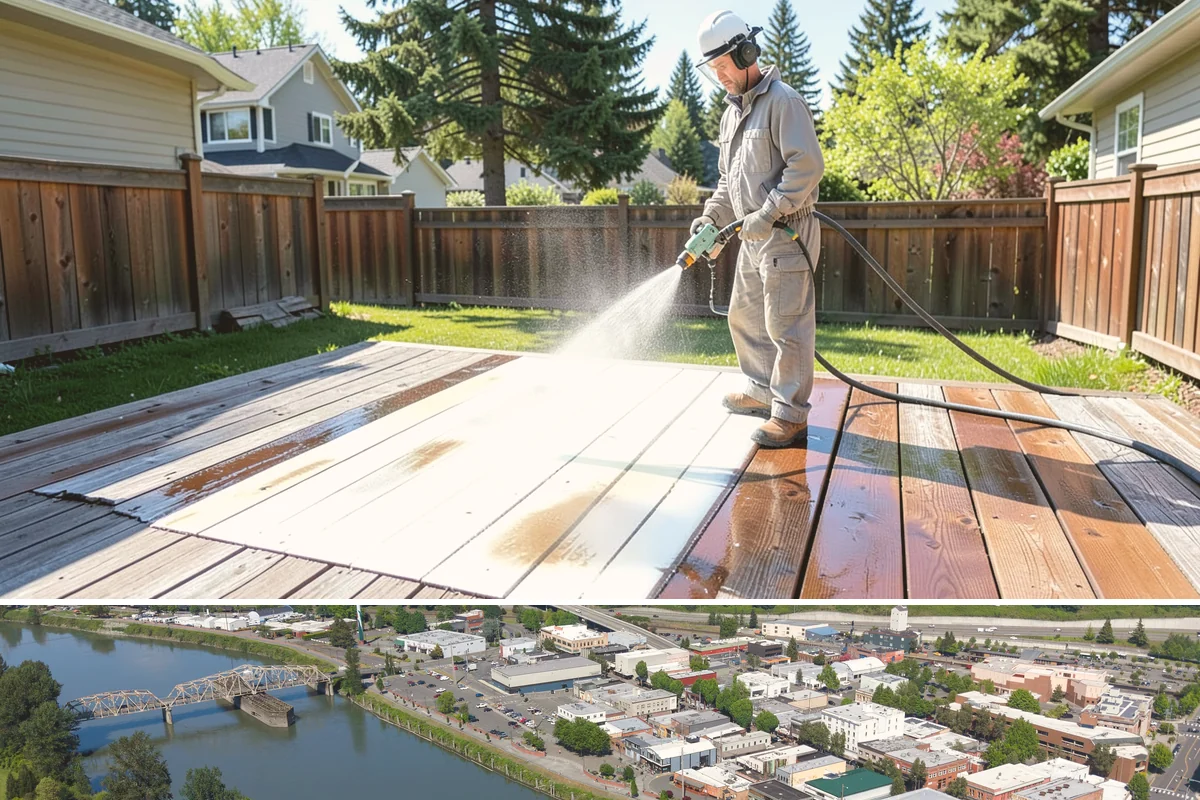 Exterior Gutter Whitening in Mount Vernon, Skagit County, WA - Whitening shows best in spring or summer when brighter light highlights the restored panels.