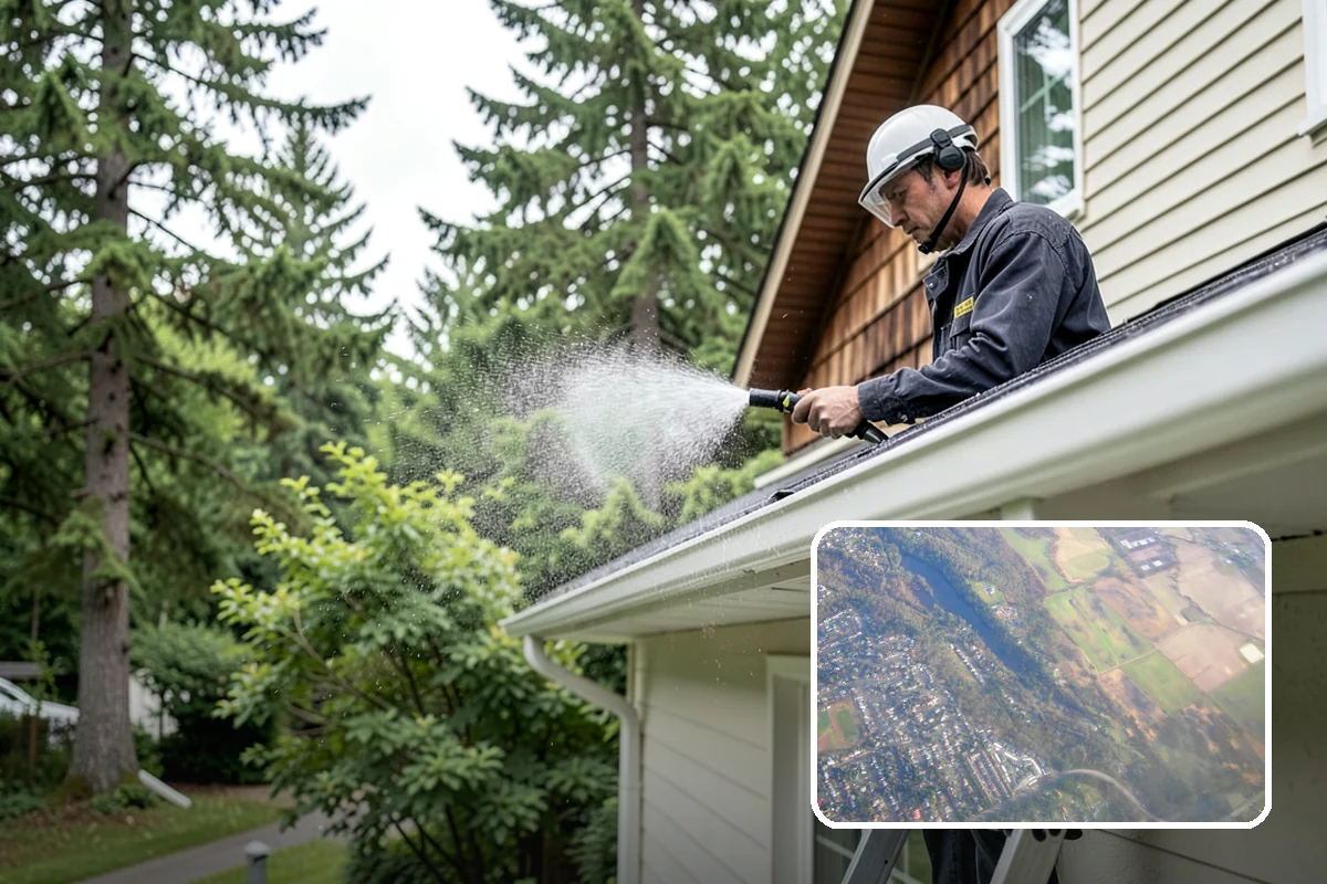 Exterior House Cleaning in Algona, King County, WA - Covers the whole envelope, not just the obvious walls