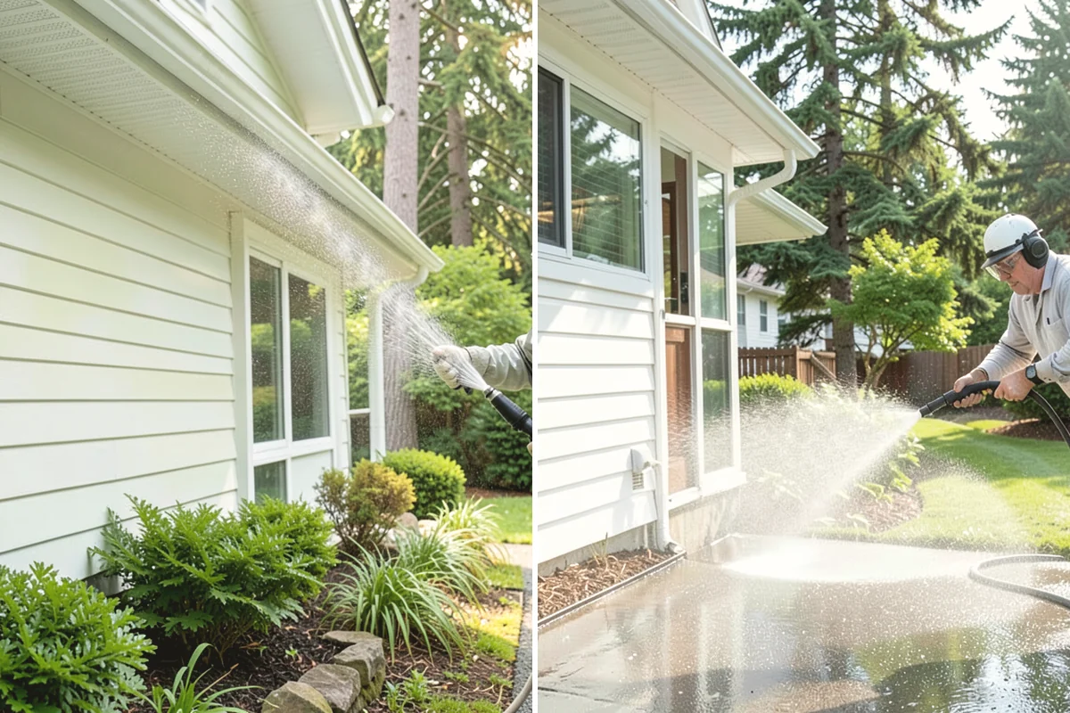 Exterior House Cleaning in Anacortes, Skagit County, WA - Walk the perimeter and map every surface needing attention