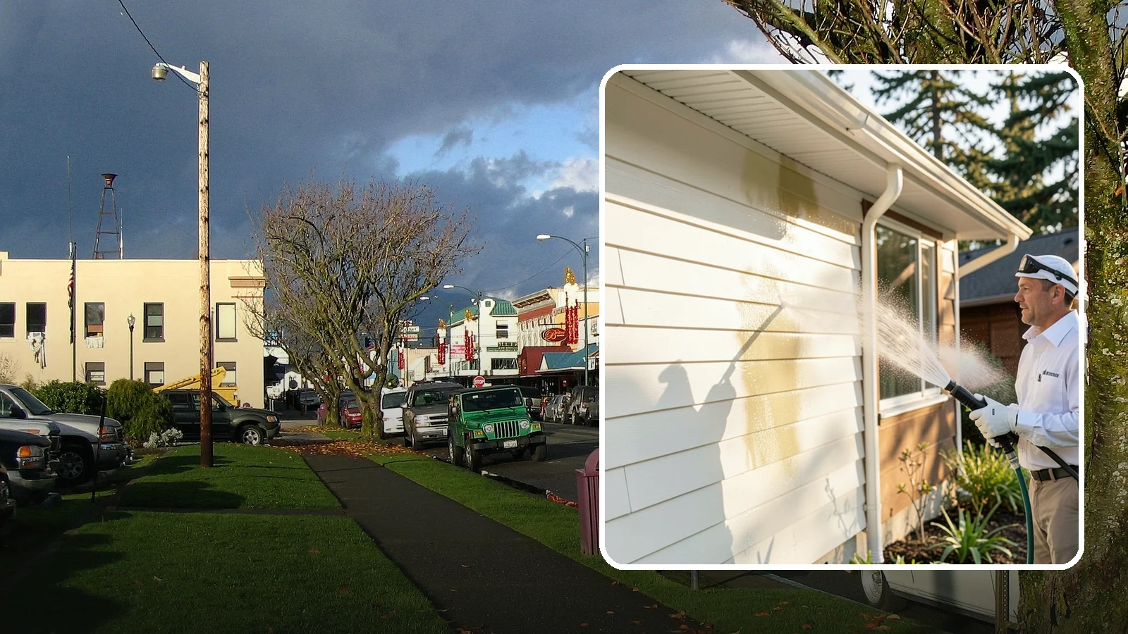 Exterior House Cleaning in Arlington, Snohomish County, WA - Exterior house cleaning tackles the full outside of your home, from siding and soffits to trim and entry areas dulled by...