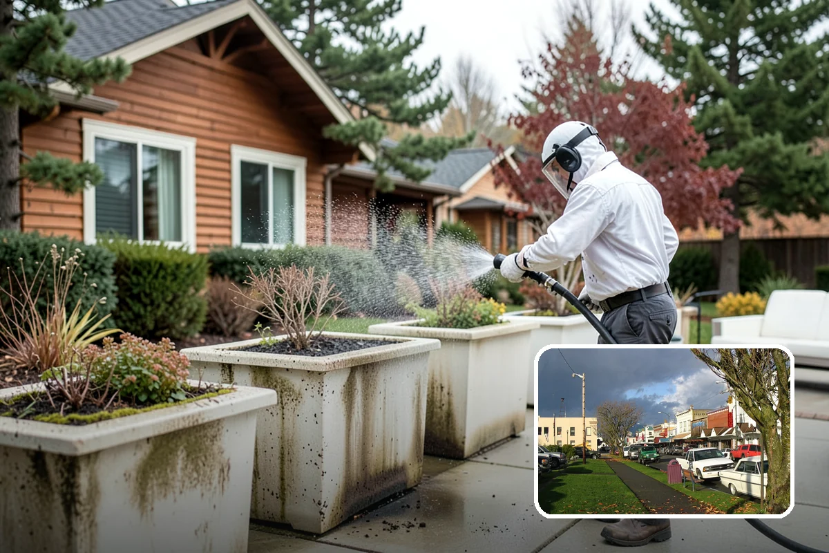 Exterior House Cleaning in Arlington, Snohomish County, WA - Covers the whole envelope, not just the obvious walls