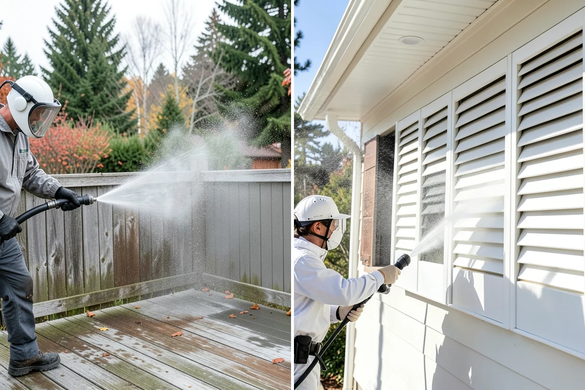 Exterior House Cleaning in Arlington, Snohomish County, WA - Walk the perimeter and map every surface needing attention