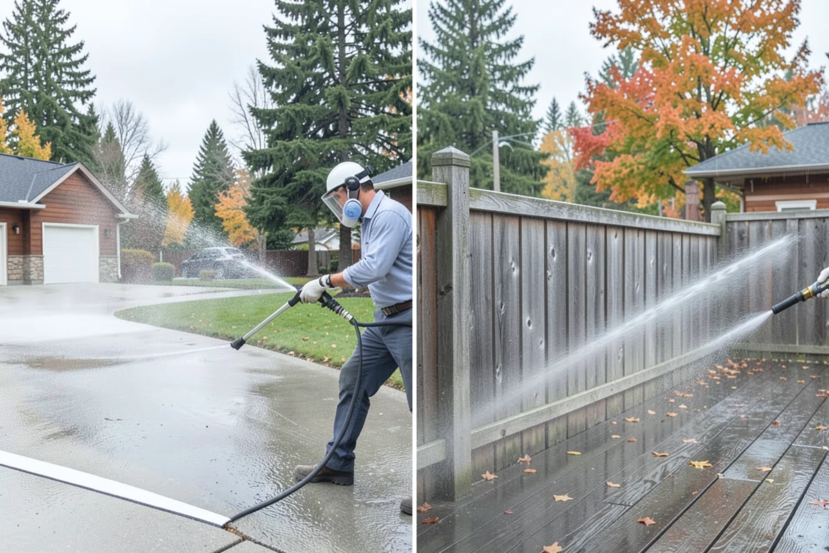 Exterior House Cleaning in Auburn, King County, WA - Walk the perimeter and map every surface needing attention