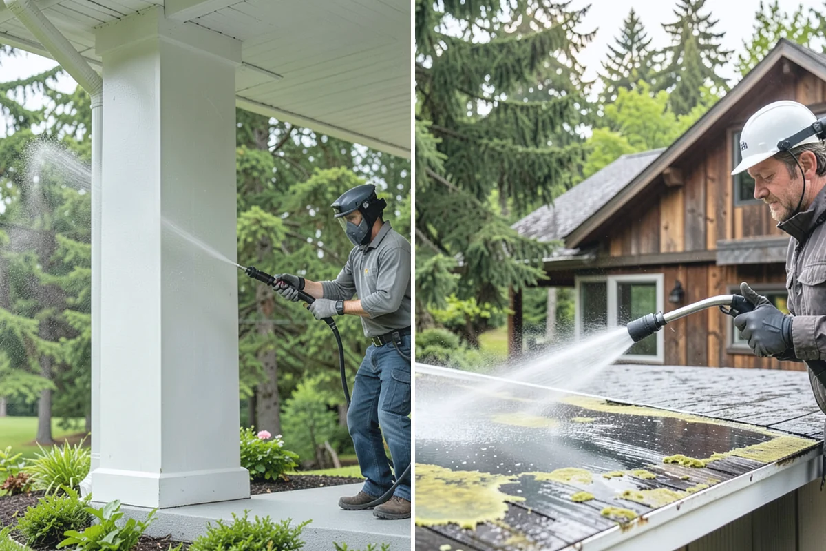 Exterior House Cleaning in Beaux Arts Village, King County, WA - Walk the perimeter and map every surface needing attention