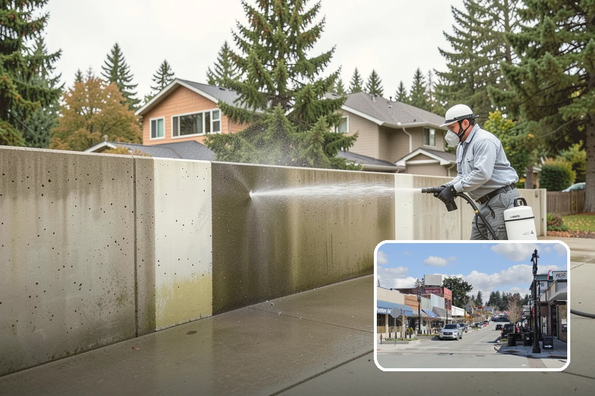 Exterior House Cleaning in Bothell, King County, WA - Covers the whole envelope, not just the obvious walls