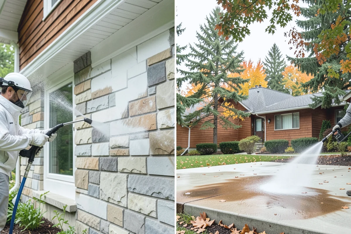 Exterior House Cleaning in Buckley, Pierce County, WA - Walk the perimeter and map every surface needing attention